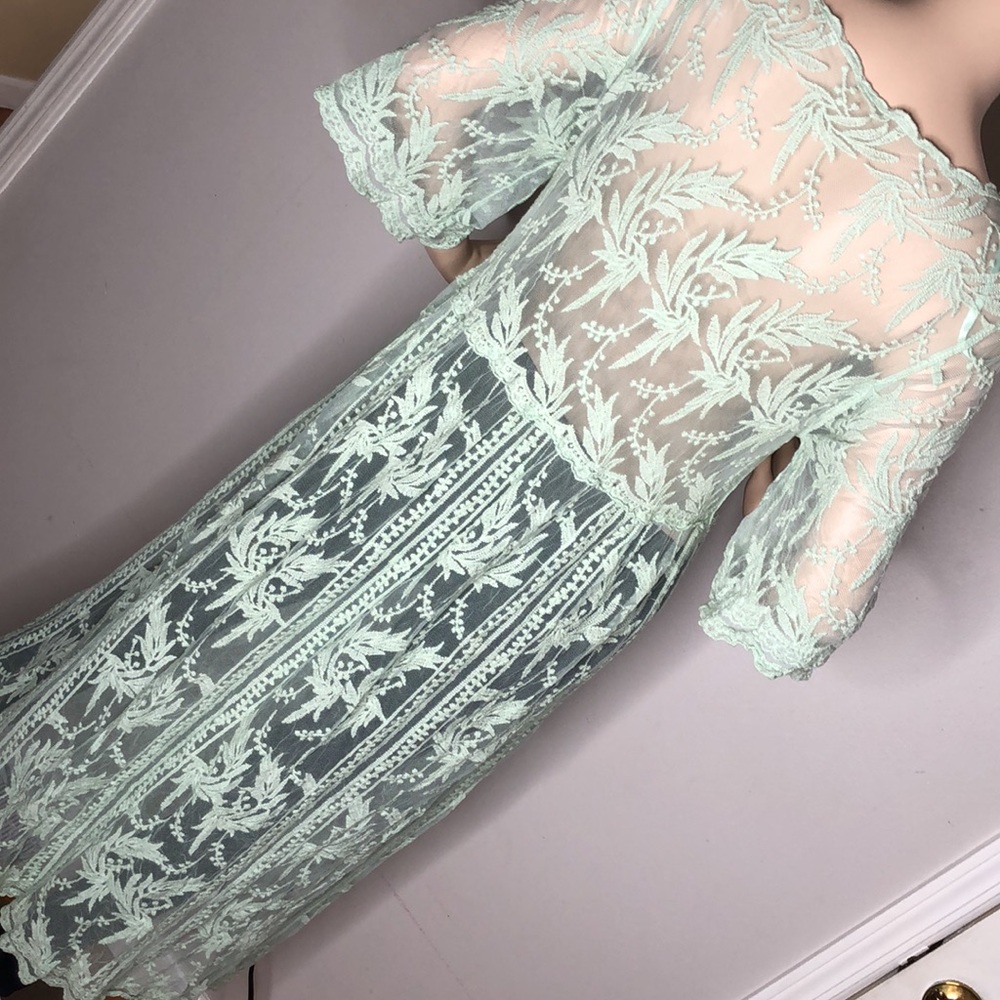 #12 Mint Lace cardigan/ Kimono - Picture 10 of 11